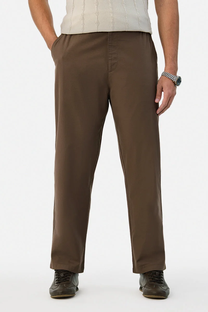 سنيتش Linen Blend Relaxed Fit Trousers